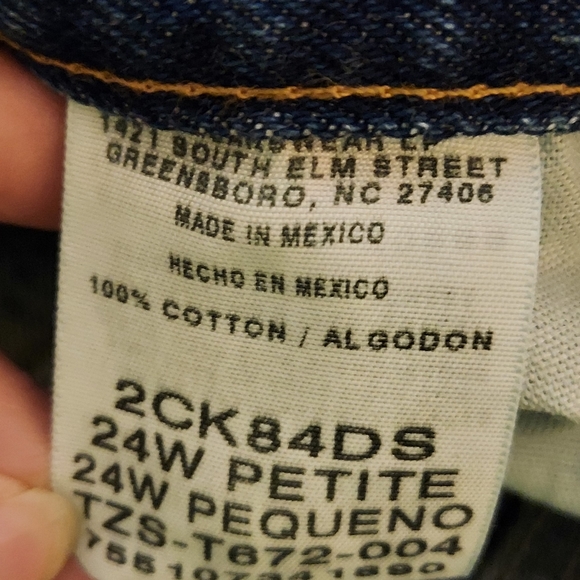 VF Jeanswear  jeans sz 24 W Petite pre-owned - Picture 4 of 4